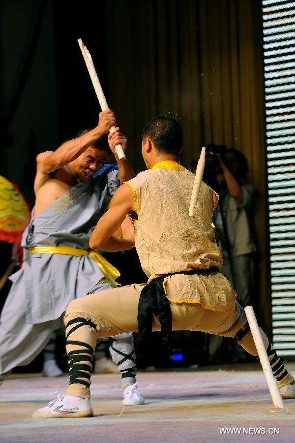 Shaolin martial arts performed in Taiyuan