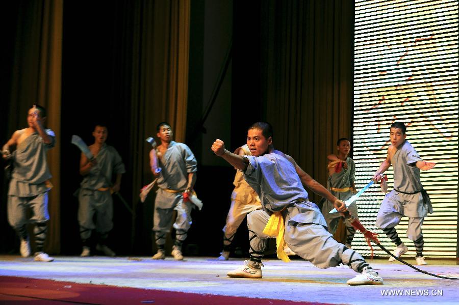 Shaolin martial arts performed in Taiyuan