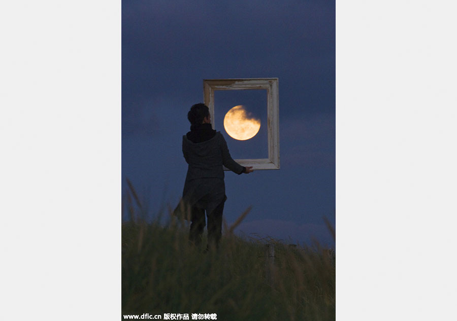 The moon shines on optical illusions for Mid-Autumn Festival