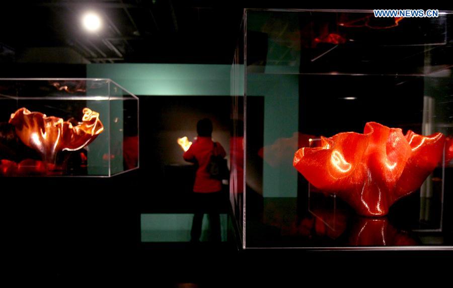 Glass sculptures of American artist exhibited in Shanghai