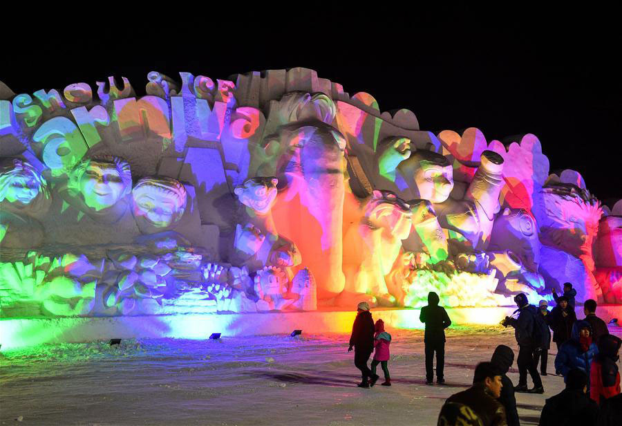 Snow Sculptures in Northeast China