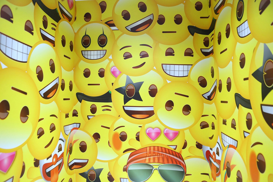 Emoji exhibition opens in Shanghai