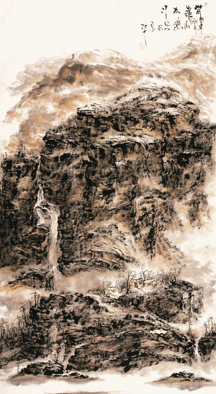 Painter depicts great Taihang Mountains with passion and love