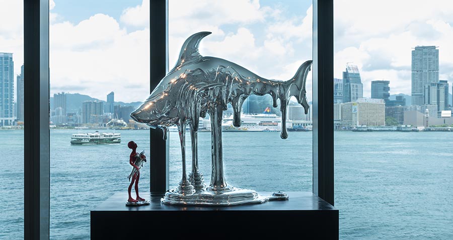 Artworks explore humanity's charged relationship with sharks