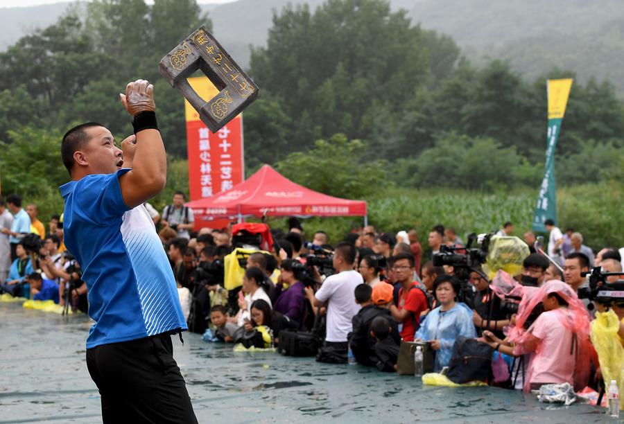 Martial arts competition held in Shaolin Temple