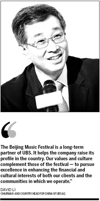 Company Special: UBS: Support for high culture in Beijing Music Festival