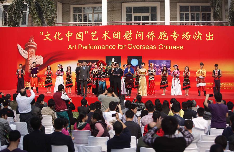 Art performance for overseas Chinese held in India