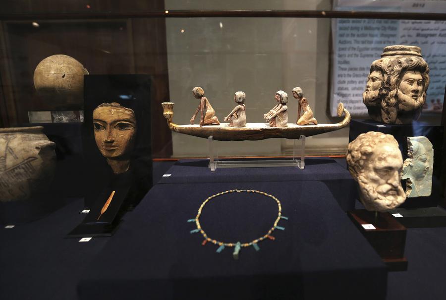 Egyptian Museum exhibits repatriated relics