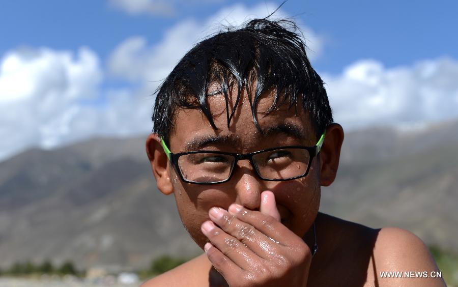 Bathing Festival marked in Tibet