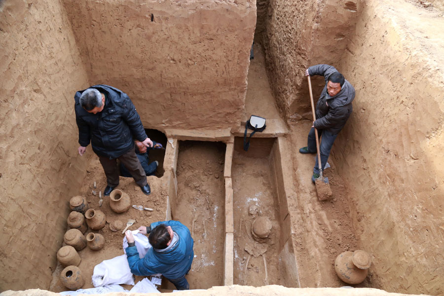 Ancient tombs of Han Dynasty discovered in Henan