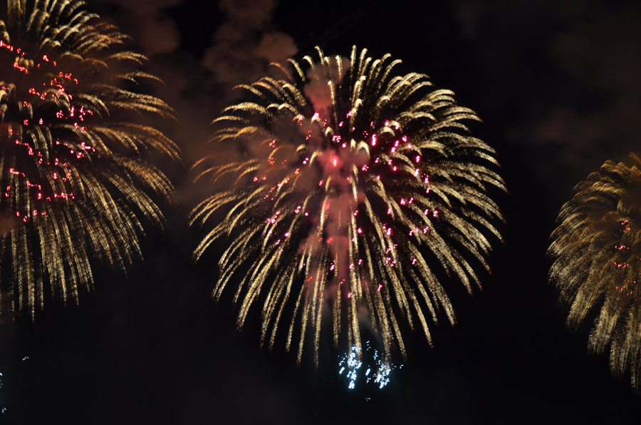 Spring Festival fireworks in New York City