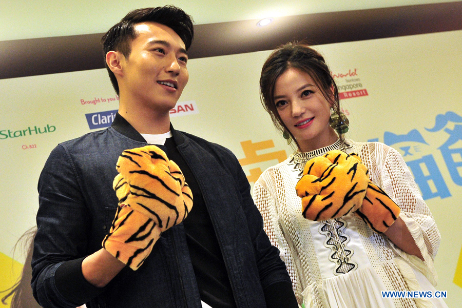 Zhao Wei in Singapore to promote 'Tiger Mom'