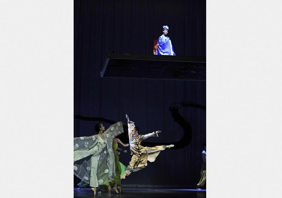 Chinese ballet performers dance at Lincoln Center in NY