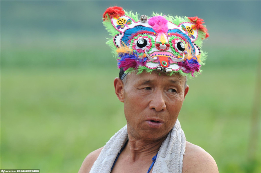 River Lantern Festival celebrated in an ancient village in Shaanxi