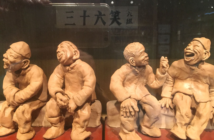 Artist in Gansu creates vivid clay figurines