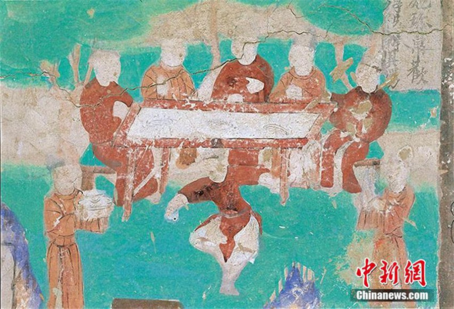 Double Ninth Festival presented in Dunhuang frescoes