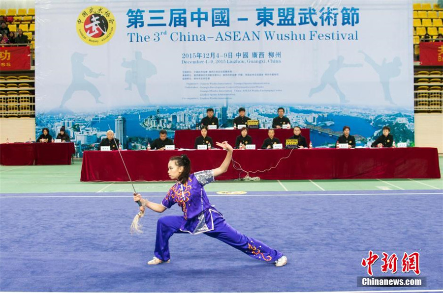 3rd China-ASEAN Wushu Festival opens in Liuzhou