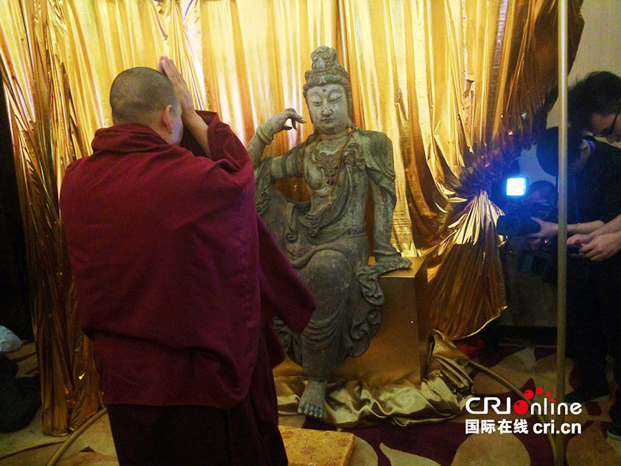 Tang Dynasty Bodhisattva statue returned to China