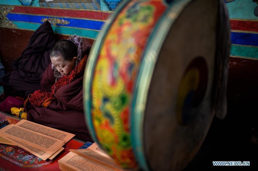 Ancient Cagar Monastery in Tibet