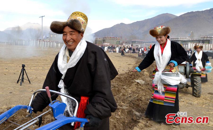 Tibet holds spring farming ceremony