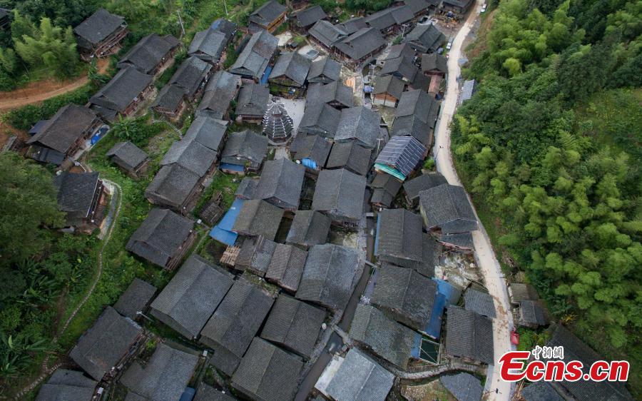 Dong village preserves old buildings and tradition