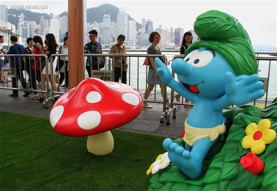 'We're All Smurfs' exhibited in HK