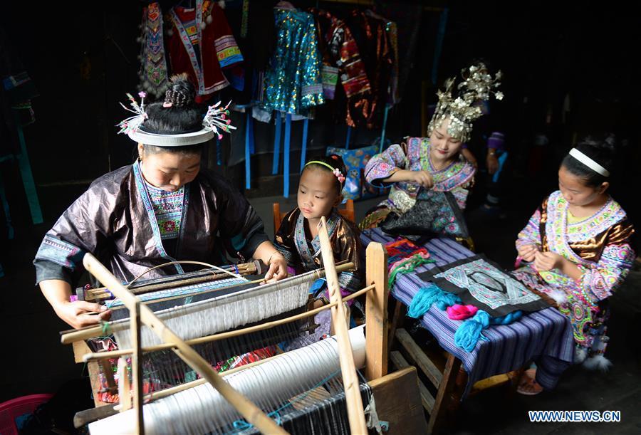 Handicraft of Miao people preserved well in S China