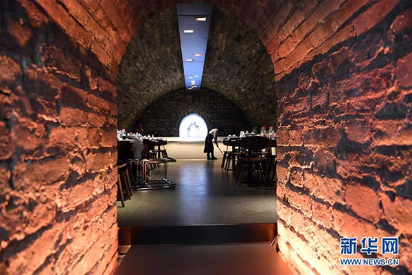 Ancient storehouse open to public as a cafe in Forbidden City