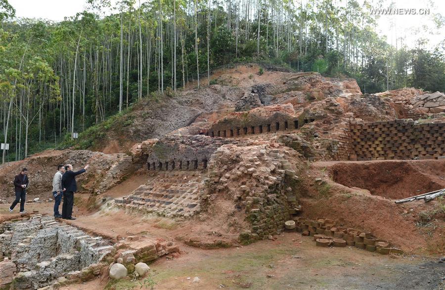 Relics of Dongxi kiln in Nanjing County of SE China's Fujian