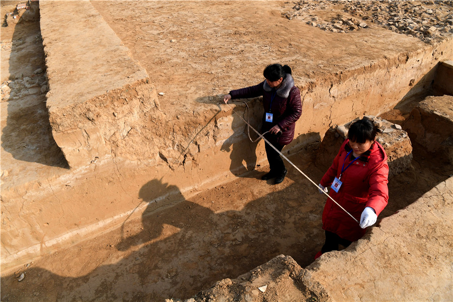 Site of ancient city of Zhenghan in C China