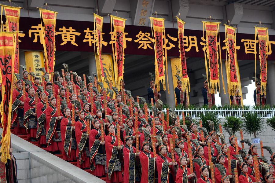 Memorial ceremony to worship 'Yellow Emperor' held in Shaanxi