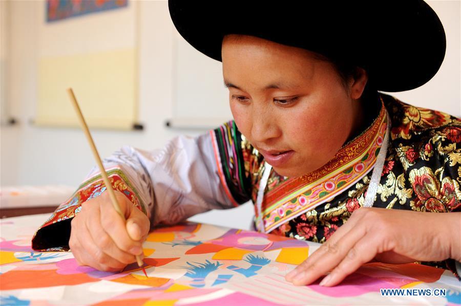 'Shuicheng villager painting' created by Miao ethnic group