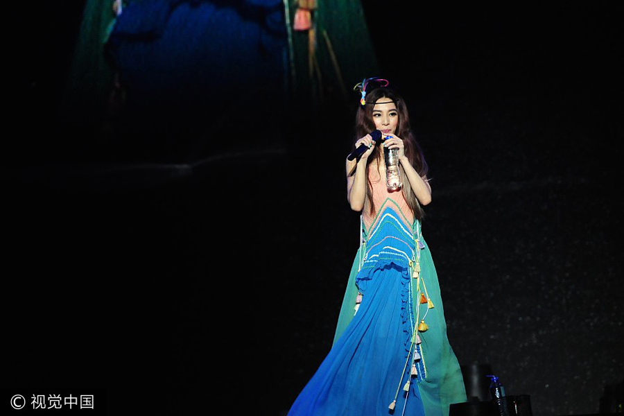 Hebe Tien performs at 'If Plus' World Tour in Beijing