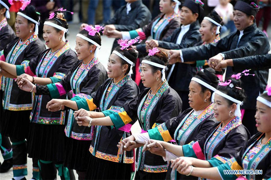 Dong ethnic group celebrates 'Pohui' festival in SW China