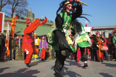 八大處祈福廟會初一迎客