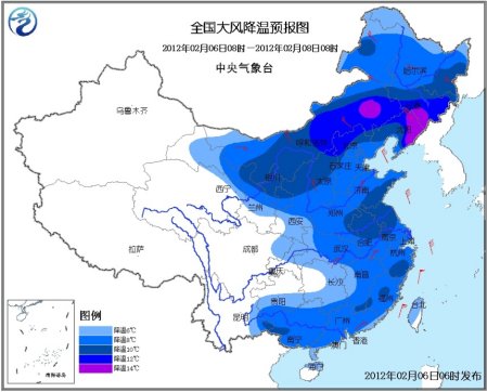 中國(guó)中東部將受較強(qiáng)冷空氣影響 江南等地中到大雨