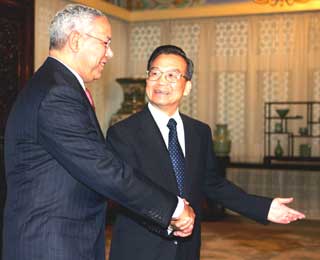 powell,wen jiabao,nuclear,korea