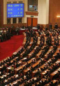 Top legislature passes Anti-Secession Law