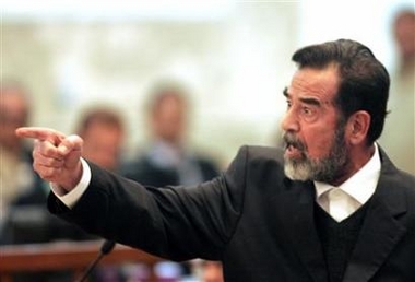 Saddam stands for trial