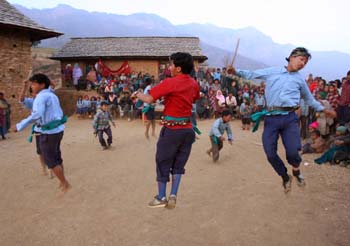 Maoist celebrations in western Nepal