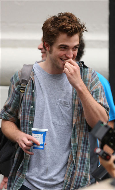 Robert Pattinson on Location for 