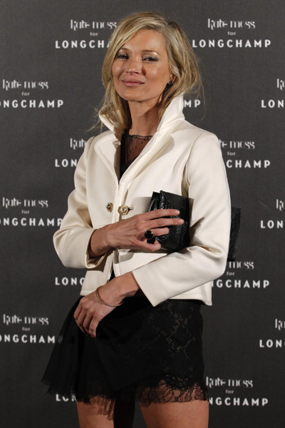 Kate Moss launches new collection of Longchamp bags