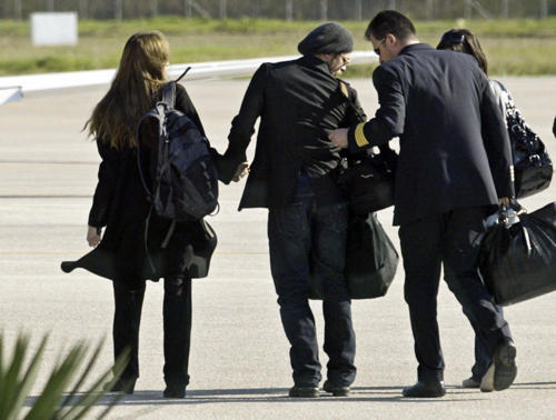 Brad Pitt and Angelina Jolie in Montenegro