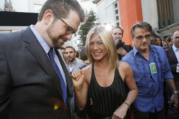 Aniston attends premiere of 'Horrible Bosses'in Hollywood