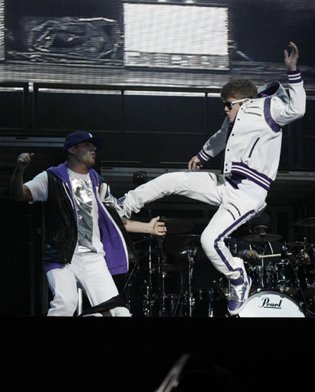 Justin Bieber performs his 'My World Tour' concert in Mexico City