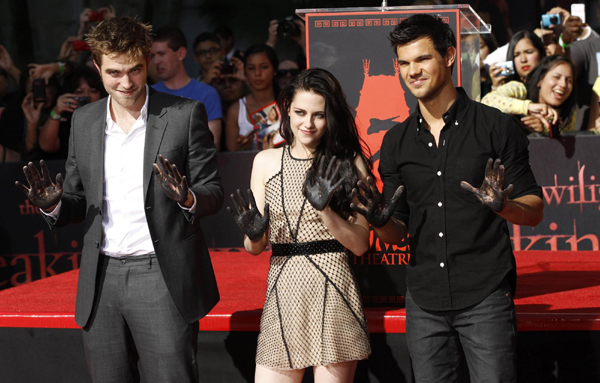 'Twilight' actors leave their marks