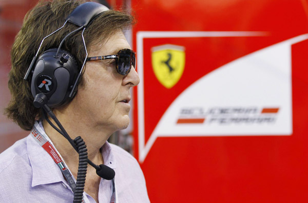 Newlywed McCartney at F1 Grand Prix