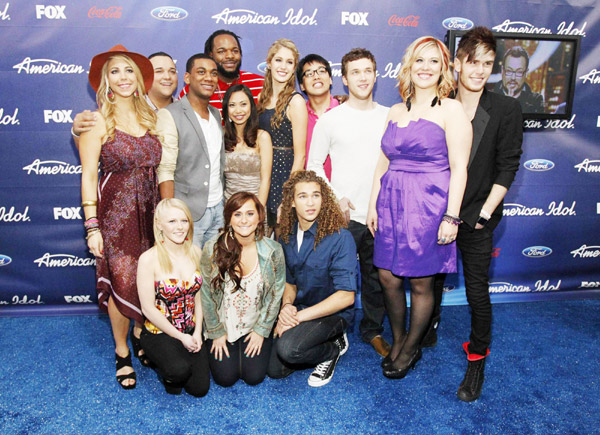 Finalists and judges attend 'American Idol' party