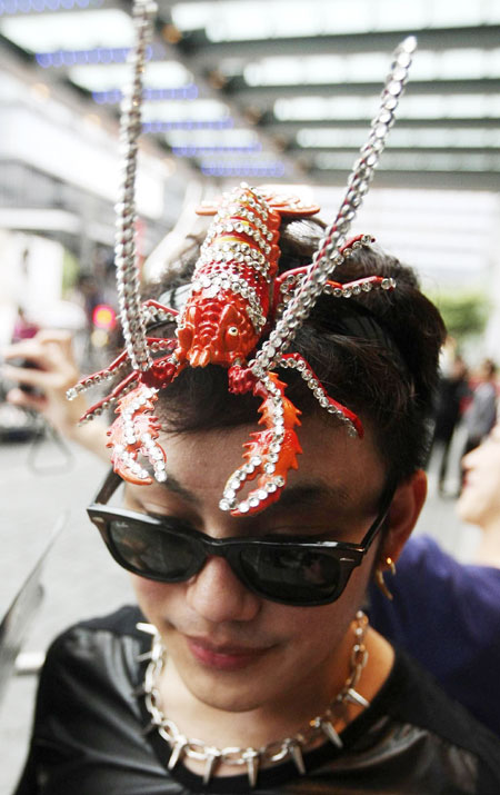 Lady Gaga arrives at Taipei