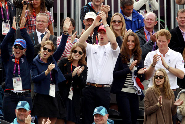 Prince William and Kate cheer at Olympics